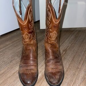 Ariat Brown Leather Cowboy Boots